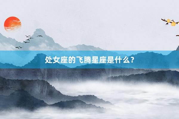处女座的飞腾星座是什么?